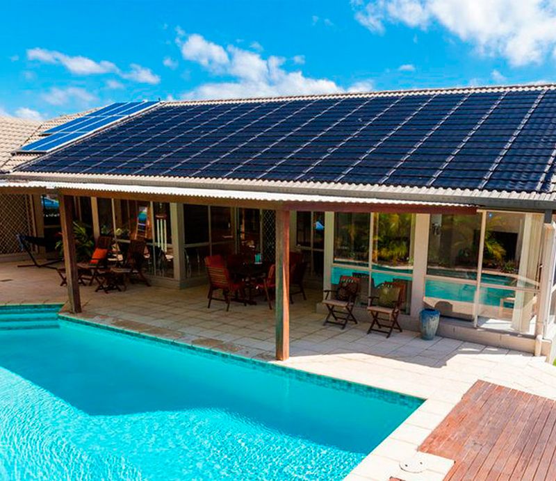 paneles solares para calentar piscina
